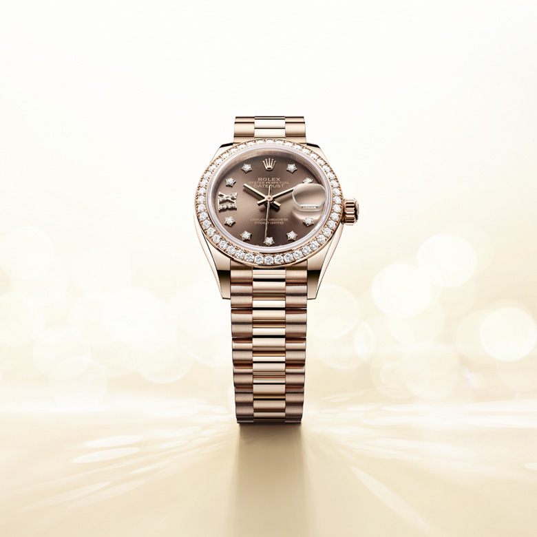 rolex Lady-Datejust in White Rolesor - combination of Oystersteel and white gold, M279384RBR-0004 - Globaltimepieces