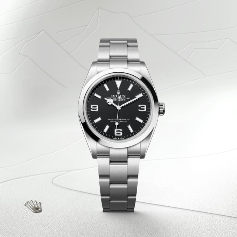 rolex Explorer in Oystersteel, M124270-0001 - Globaltimepieces
