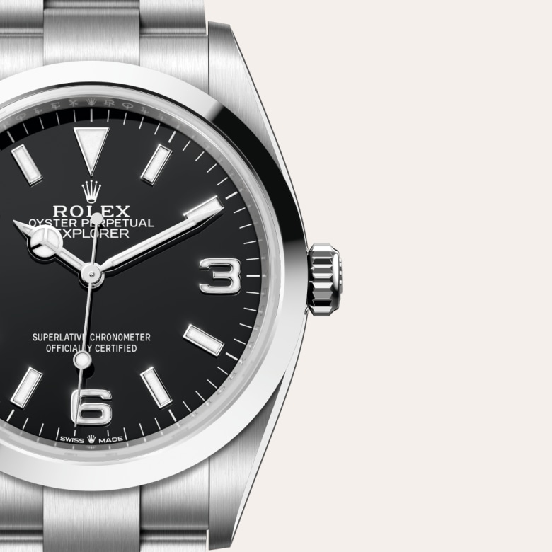 rolex Explorer in Oystersteel, M124270-0001 - Globaltimepieces