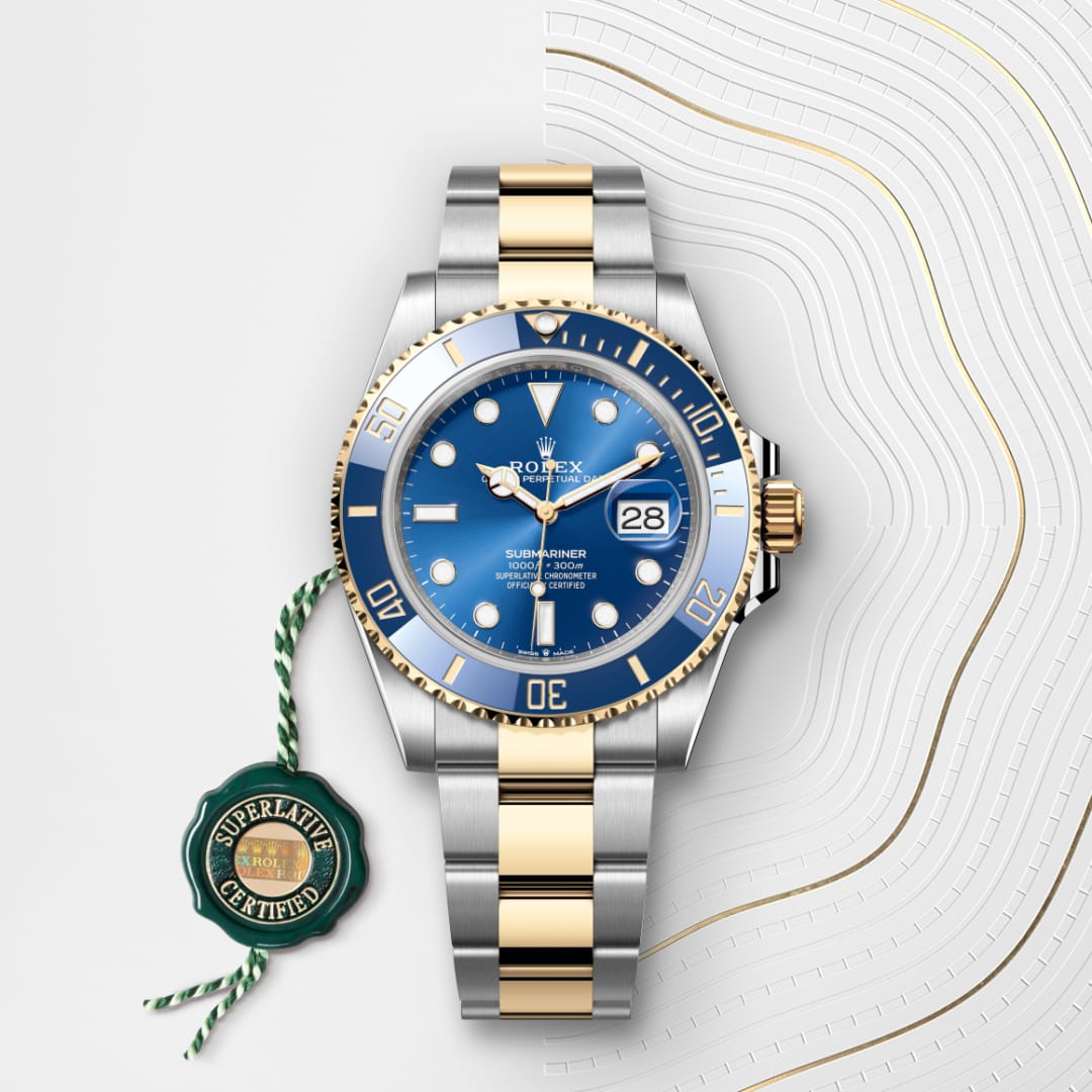 rolex Submariner in Yellow Rolesor - combination of Oystersteel and yellow gold, M126613LB-0002 - Globaltimepieces