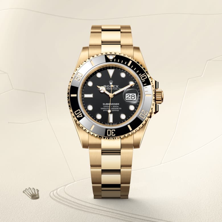 rolex Submariner in 18 ct yellow gold, M126618LN-0002 - Globaltimepieces