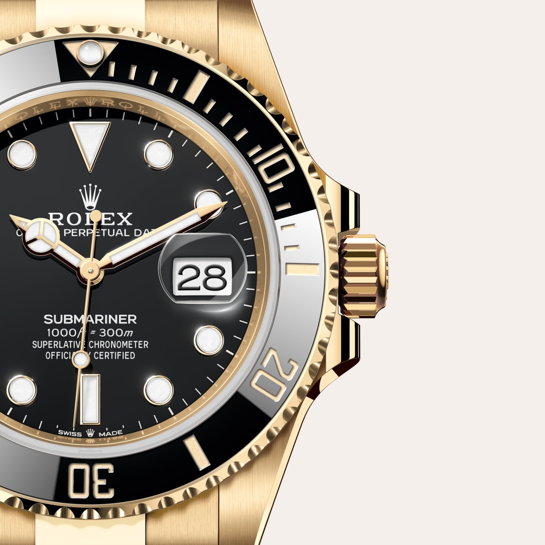rolex Submariner in 18 ct yellow gold, M126618LN-0002 - Globaltimepieces