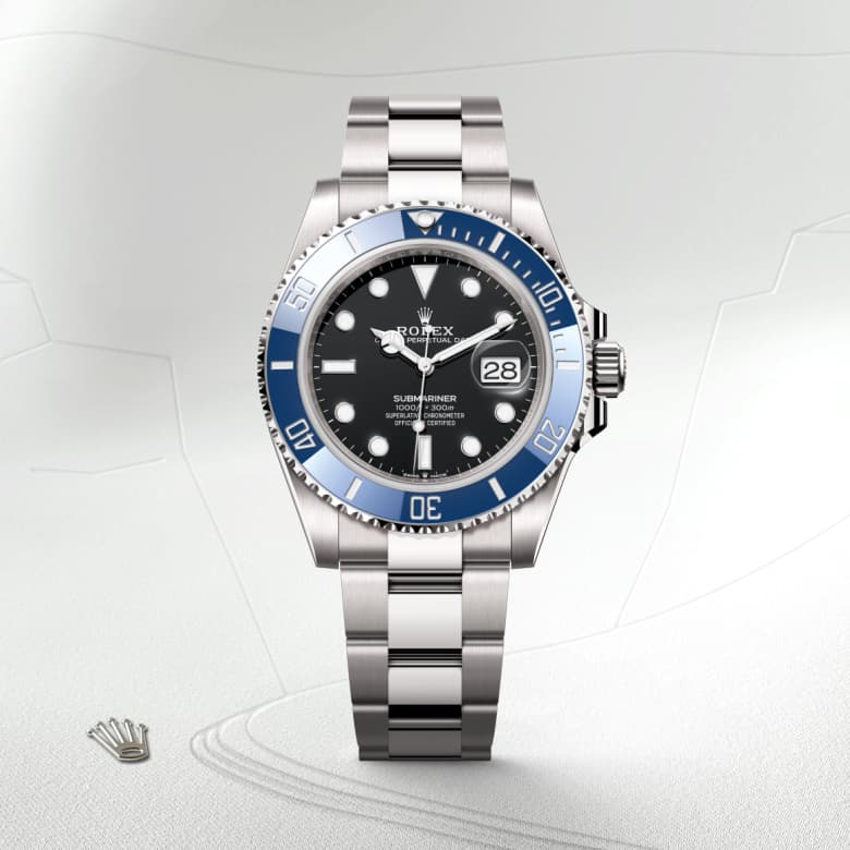 rolex Submariner in 18 ct white gold, M126619LB-0003 - Globaltimepieces