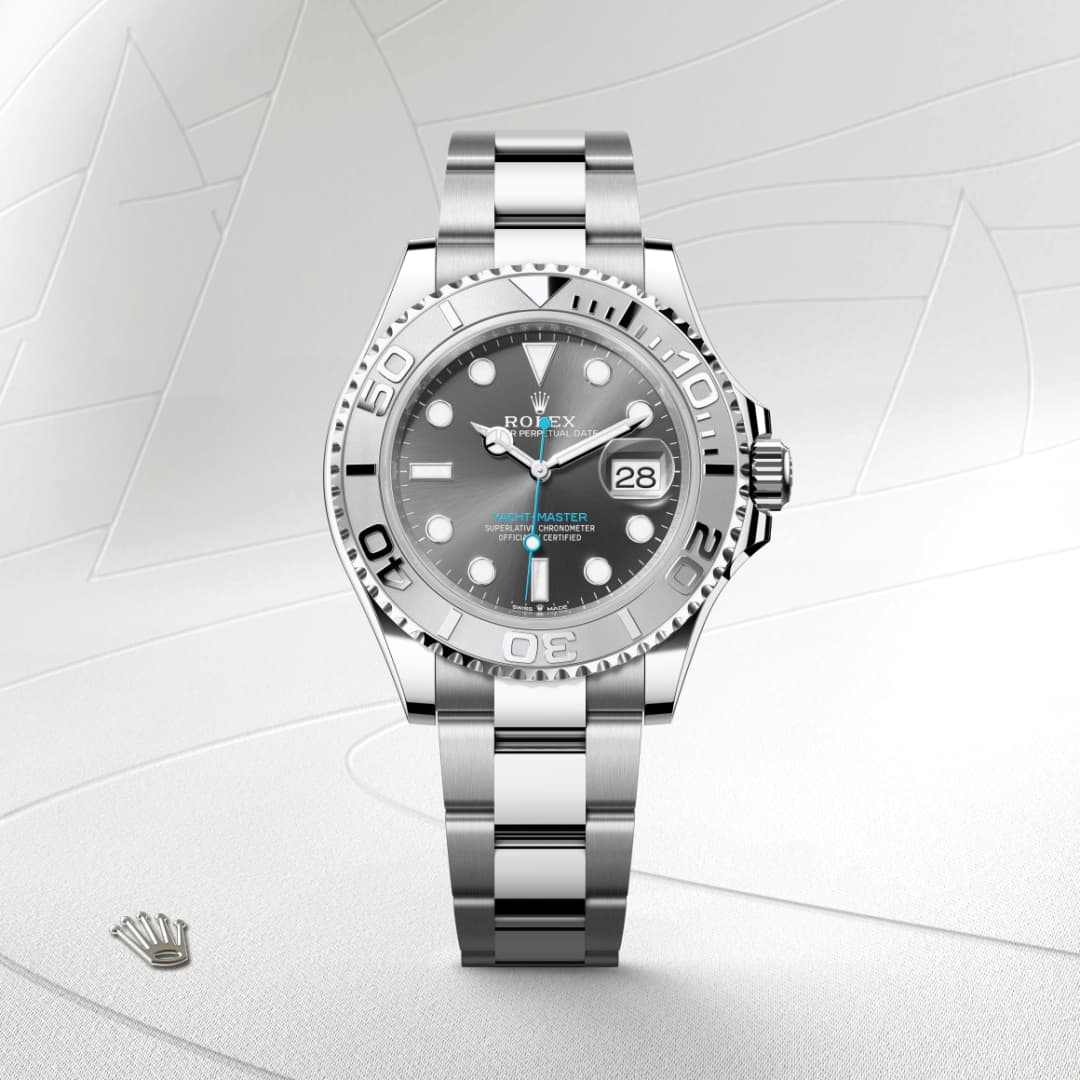 rolex Yacht-Master in Rolesium - combination of Oystersteel and platinum, M126622-0001 - Globaltimepieces