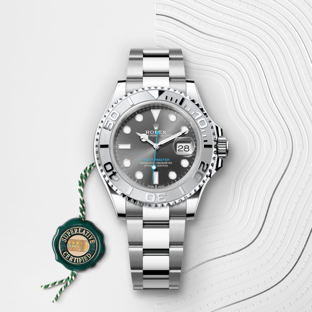 rolex Yacht-Master in Rolesium - combination of Oystersteel and platinum, M126622-0001 - Globaltimepieces