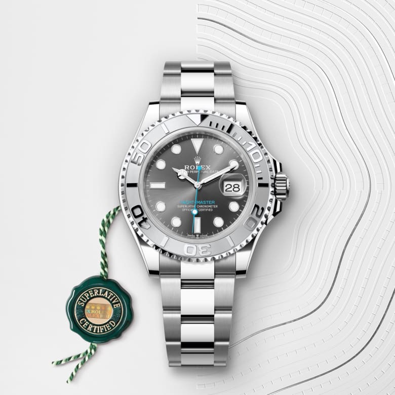 rolex Yacht-Master in Rolesium - combination of Oystersteel and platinum, M126622-0001 - Globaltimepieces