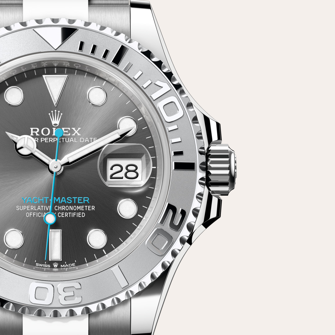 rolex Yacht-Master in Rolesium - combination of Oystersteel and platinum, M126622-0001 - Globaltimepieces