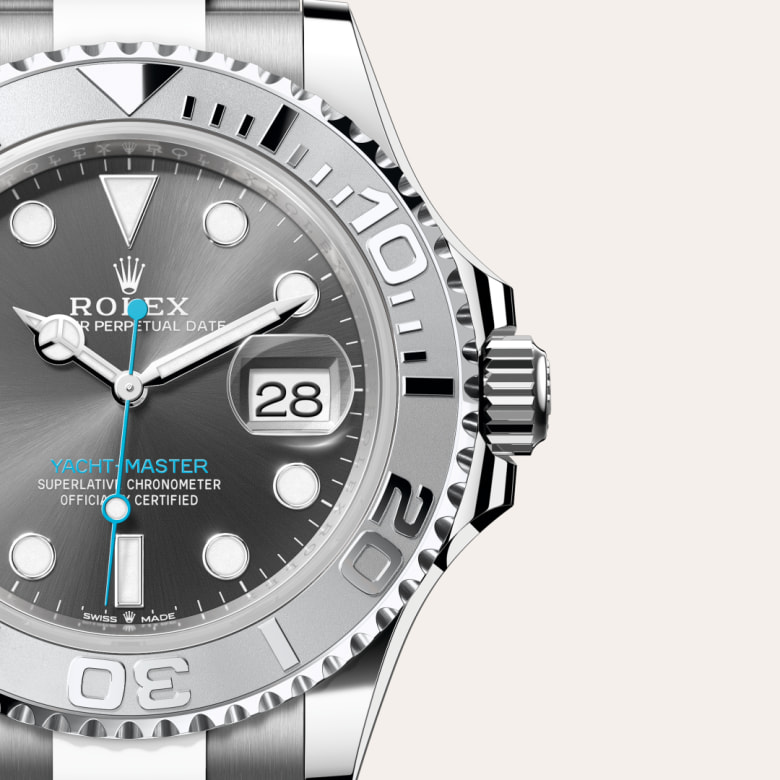 rolex Yacht-Master in Rolesium - combination of Oystersteel and platinum, M126622-0001 - Globaltimepieces
