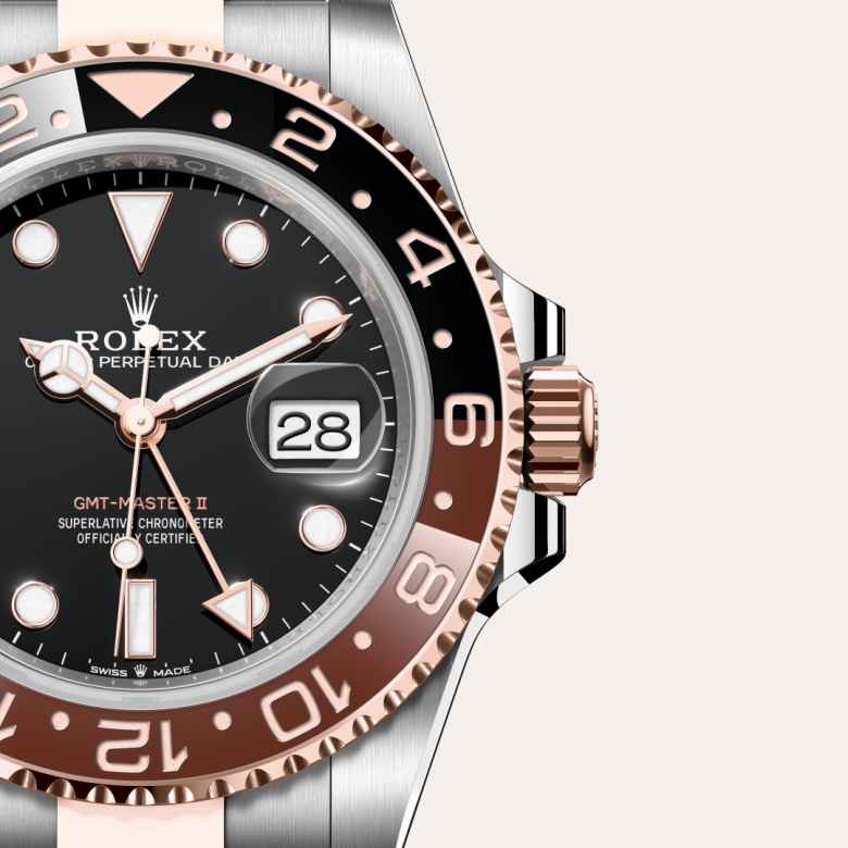 rolex GMT-Master II in Everose Rolesor - combination of Oystersteel and Everose gold, M126711CHNR-0002 - Globaltimepieces