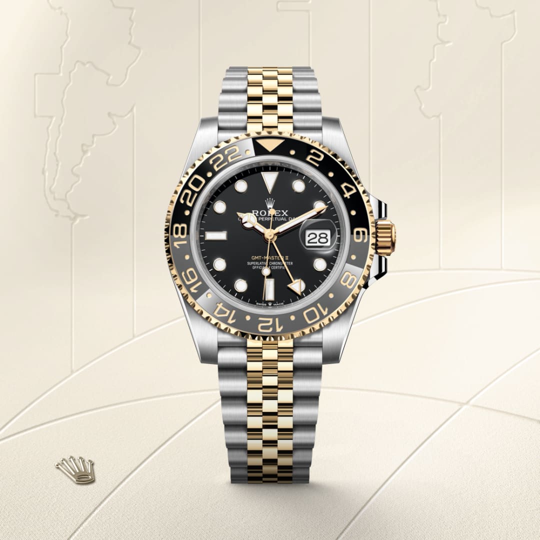 rolex GMT-Master II in Yellow Rolesor - combination of Oystersteel and yellow gold, M126713GRNR-0001 - Globaltimepieces