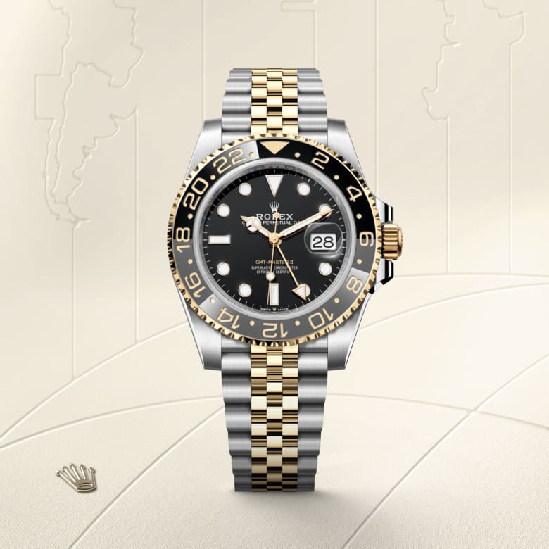 rolex GMT-Master II in Yellow Rolesor - combination of Oystersteel and yellow gold, M126713GRNR-0001 - Globaltimepieces