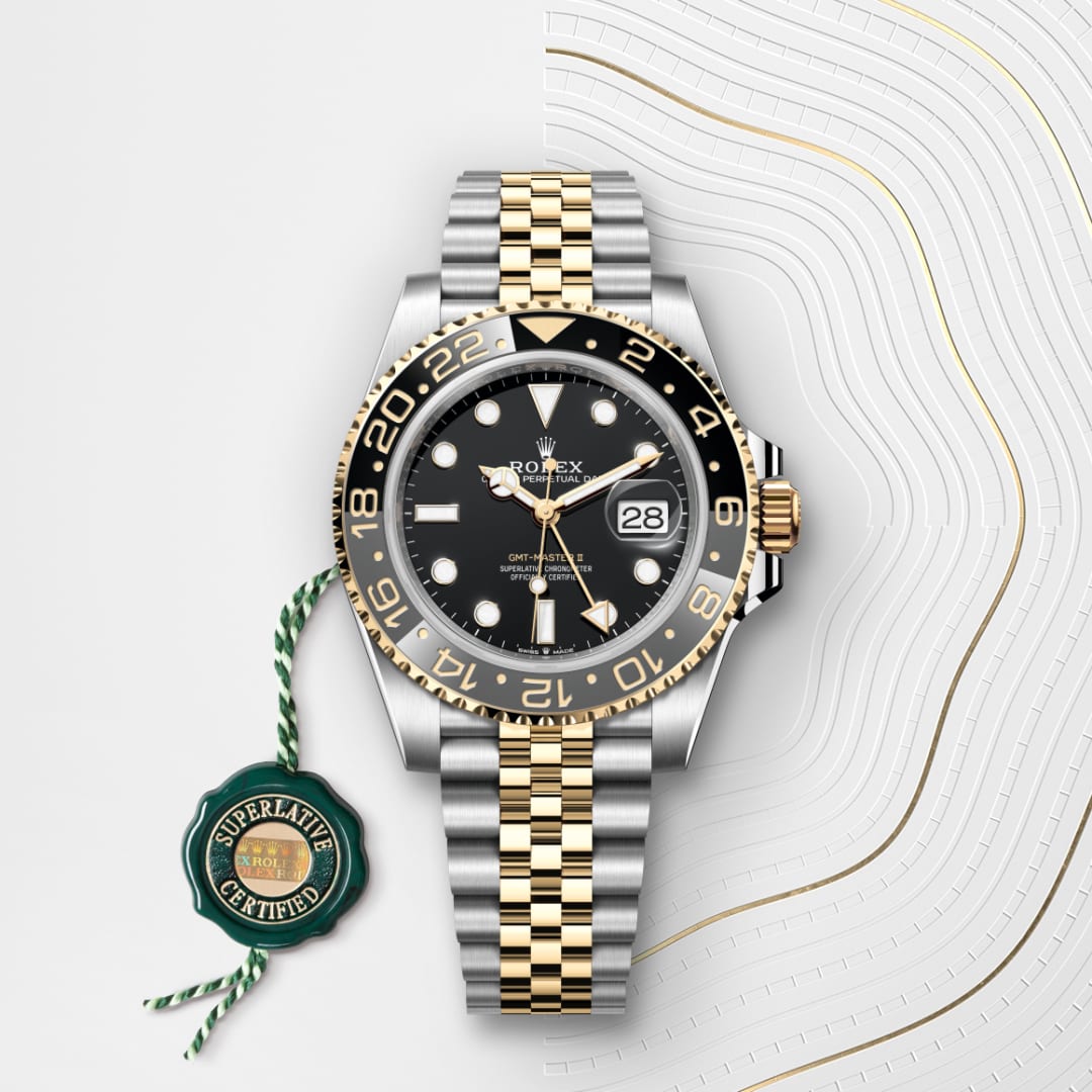 rolex GMT-Master II in Yellow Rolesor - combination of Oystersteel and yellow gold, M126713GRNR-0001 - Globaltimepieces