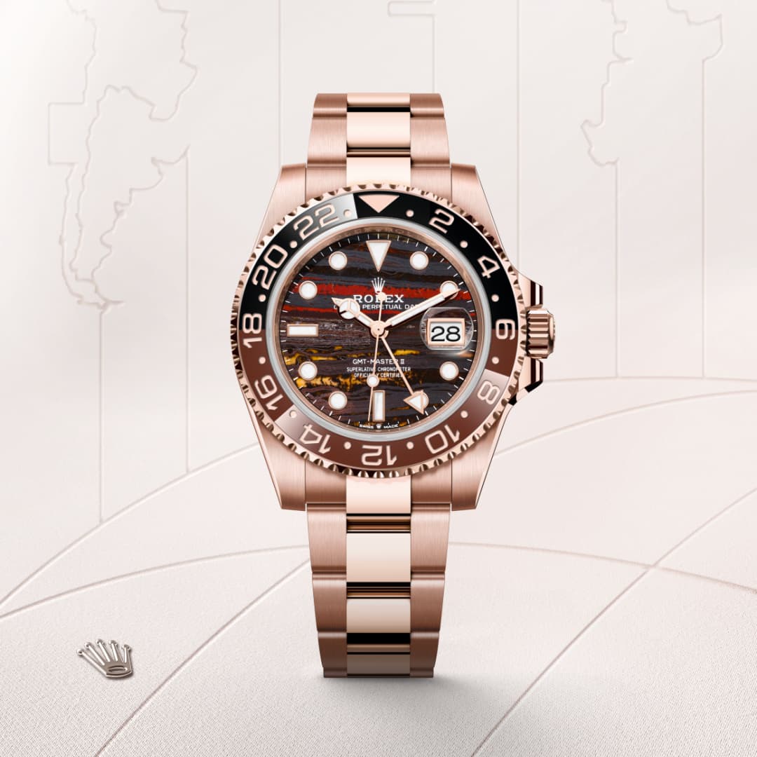 rolex GMT-Master II in 18 ct Everose gold, M126715CHNR-0002 - Globaltimepieces