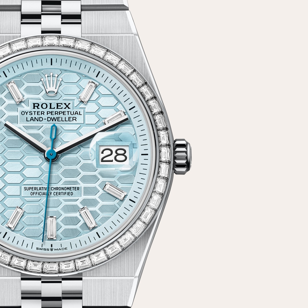 rolex Land-Dweller in Platinum, M127286TBR-0001 - Globaltimepieces