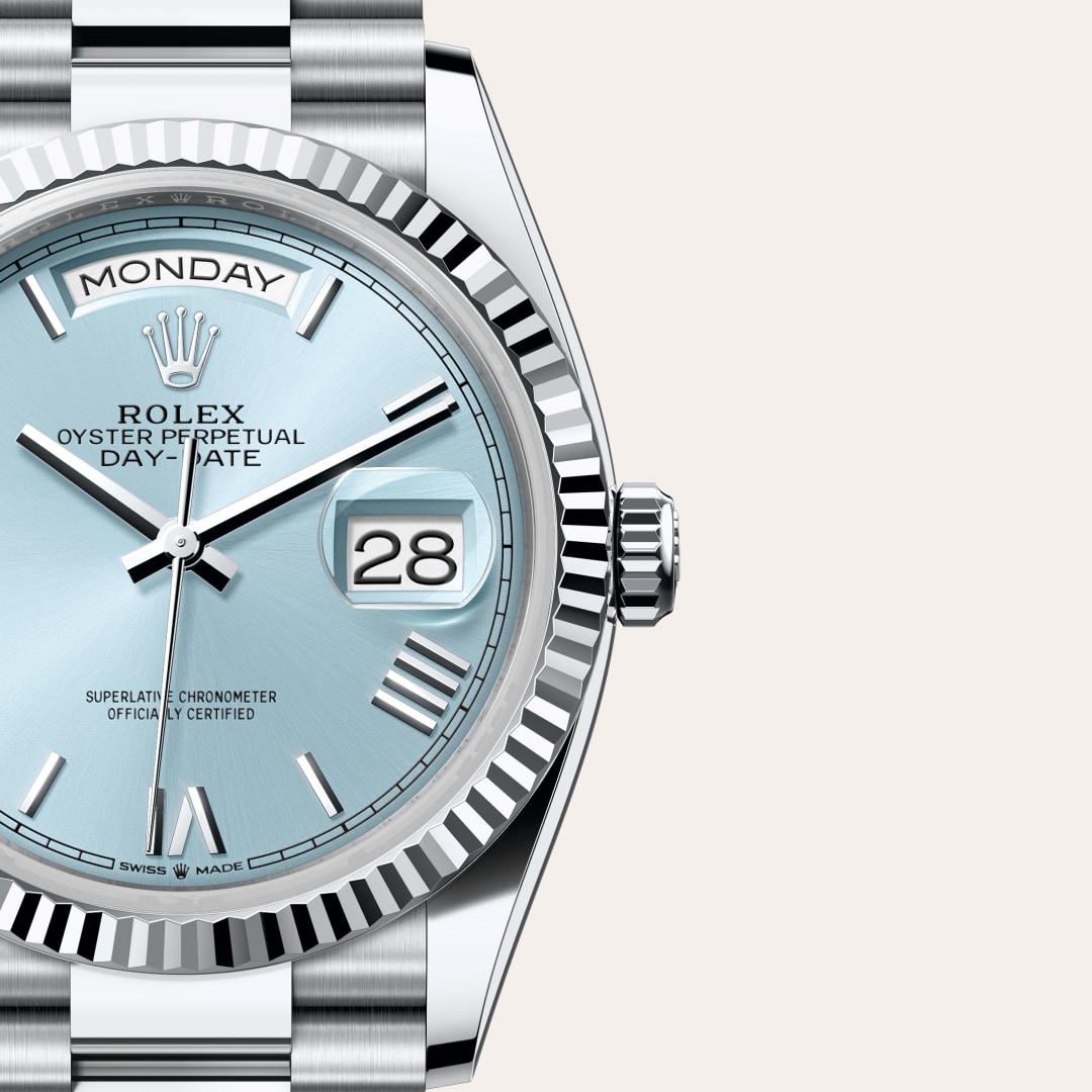 rolex Day-Date in Platinum, M128236-0018 - Globaltimepieces