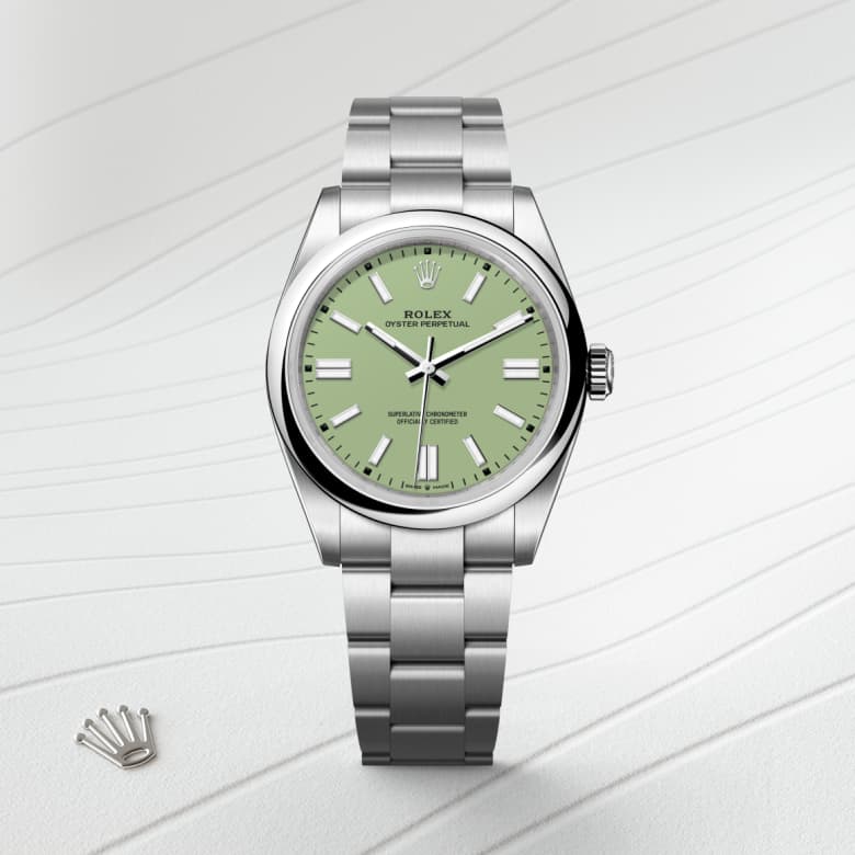 rolex Oyster Perpetual in Oystersteel, M134300-0006 - Globaltimepieces