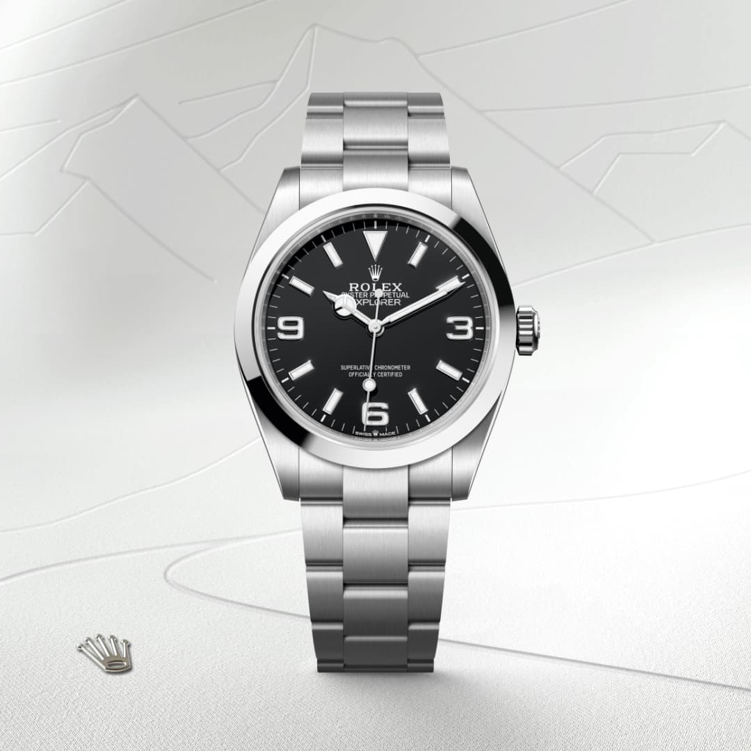 rolex Explorer in Oystersteel, M224270-0001 - Globaltimepieces