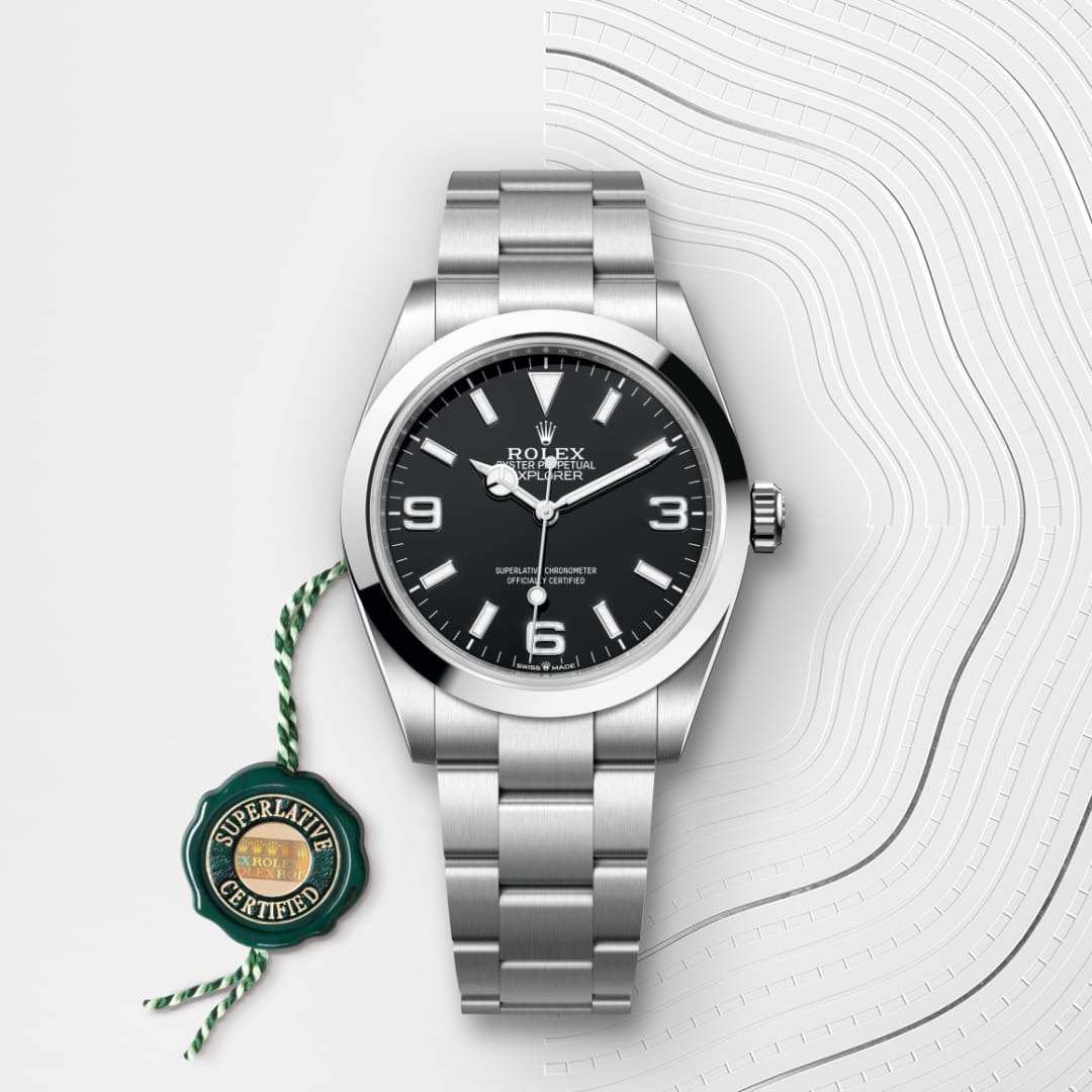 rolex Explorer in Oystersteel, M224270-0001 - Globaltimepieces