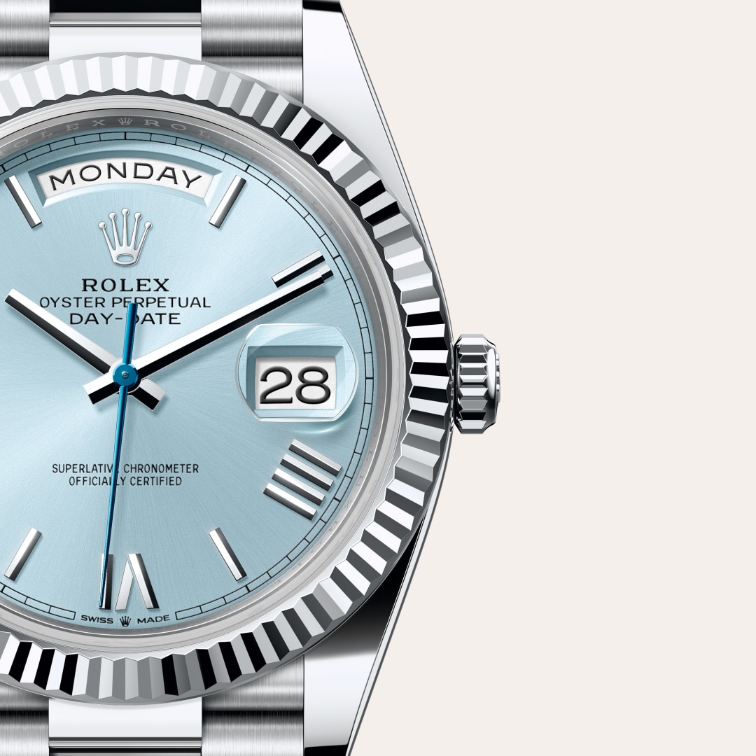 rolex Day-Date in Platinum, M228236-0012 - Globaltimepieces