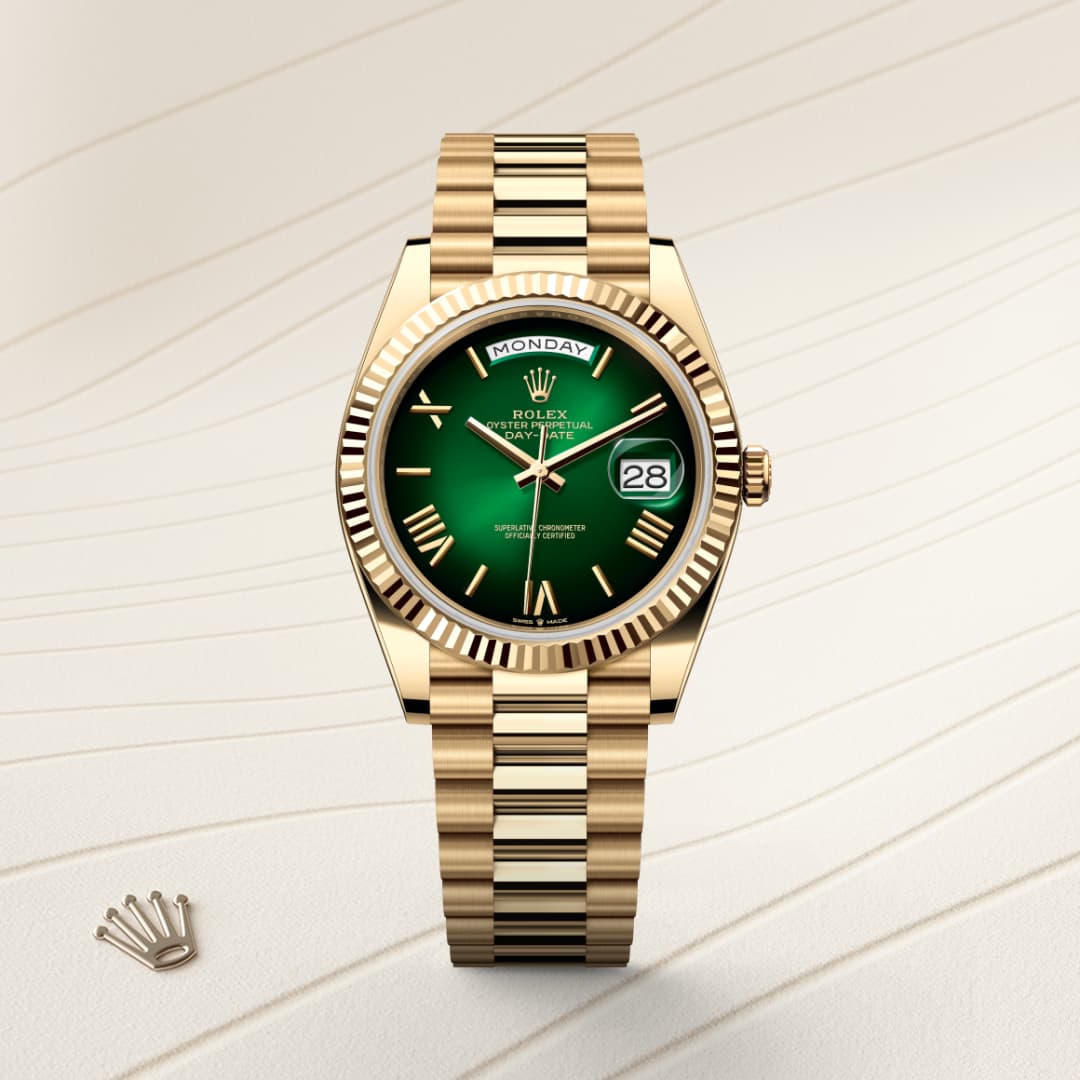 rolex Day-Date in 18 ct yellow gold, M228238-0069 - Globaltimepieces
