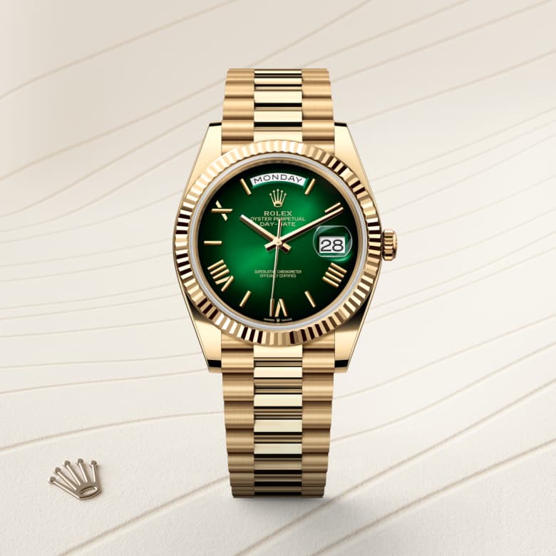 rolex Day-Date in 18 ct yellow gold, M228238-0069 - Globaltimepieces