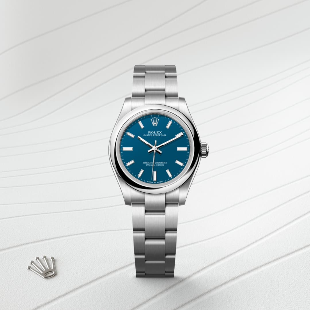 rolex Oyster Perpetual in Oystersteel, M277200-0017 - Globaltimepieces