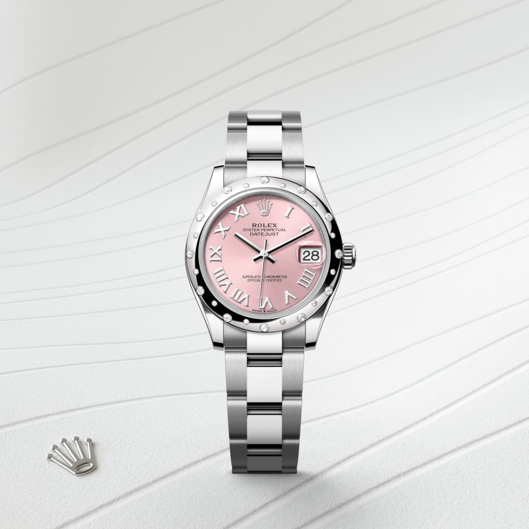 rolex Datejust in White Rolesor - combination of Oystersteel and white gold, M278344RBR-0021 - Globaltimepieces