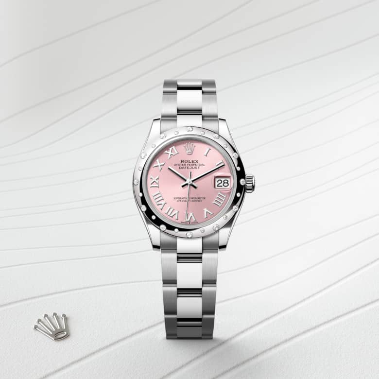 rolex Datejust in White Rolesor - combination of Oystersteel and white gold, M278344RBR-0021 - Globaltimepieces