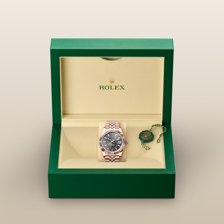 rolex Sky-Dweller in 18 ct Everose gold, M336935-0008 - Globaltimepieces